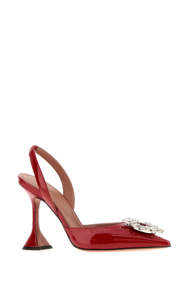 Red Embellished Pumps 2