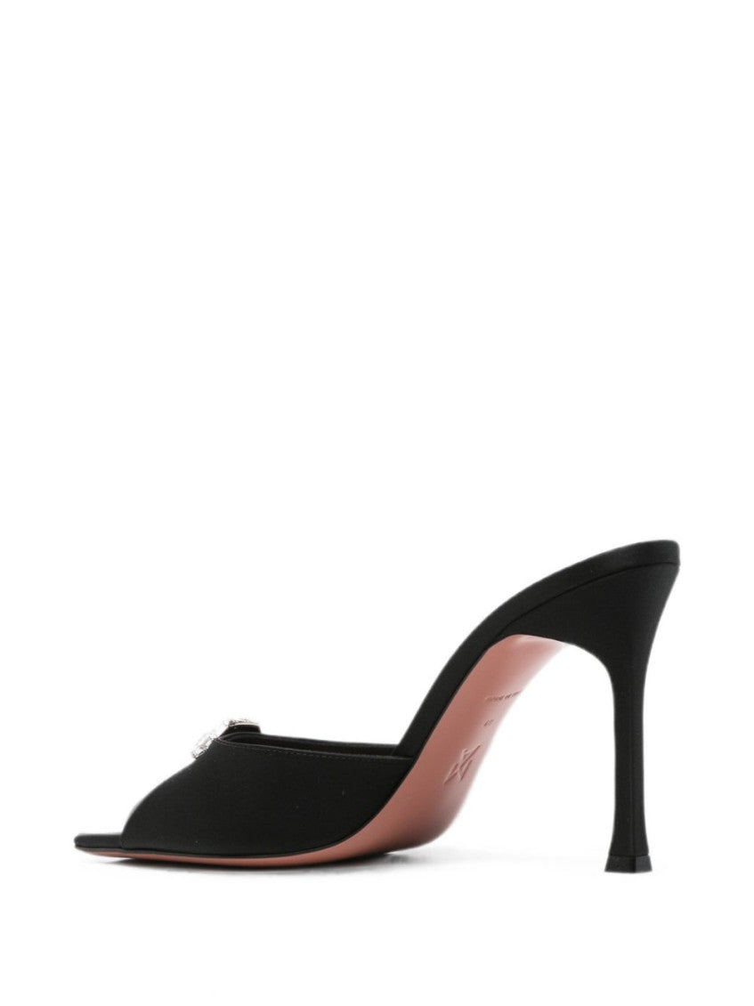 Black Embellished Mules 4