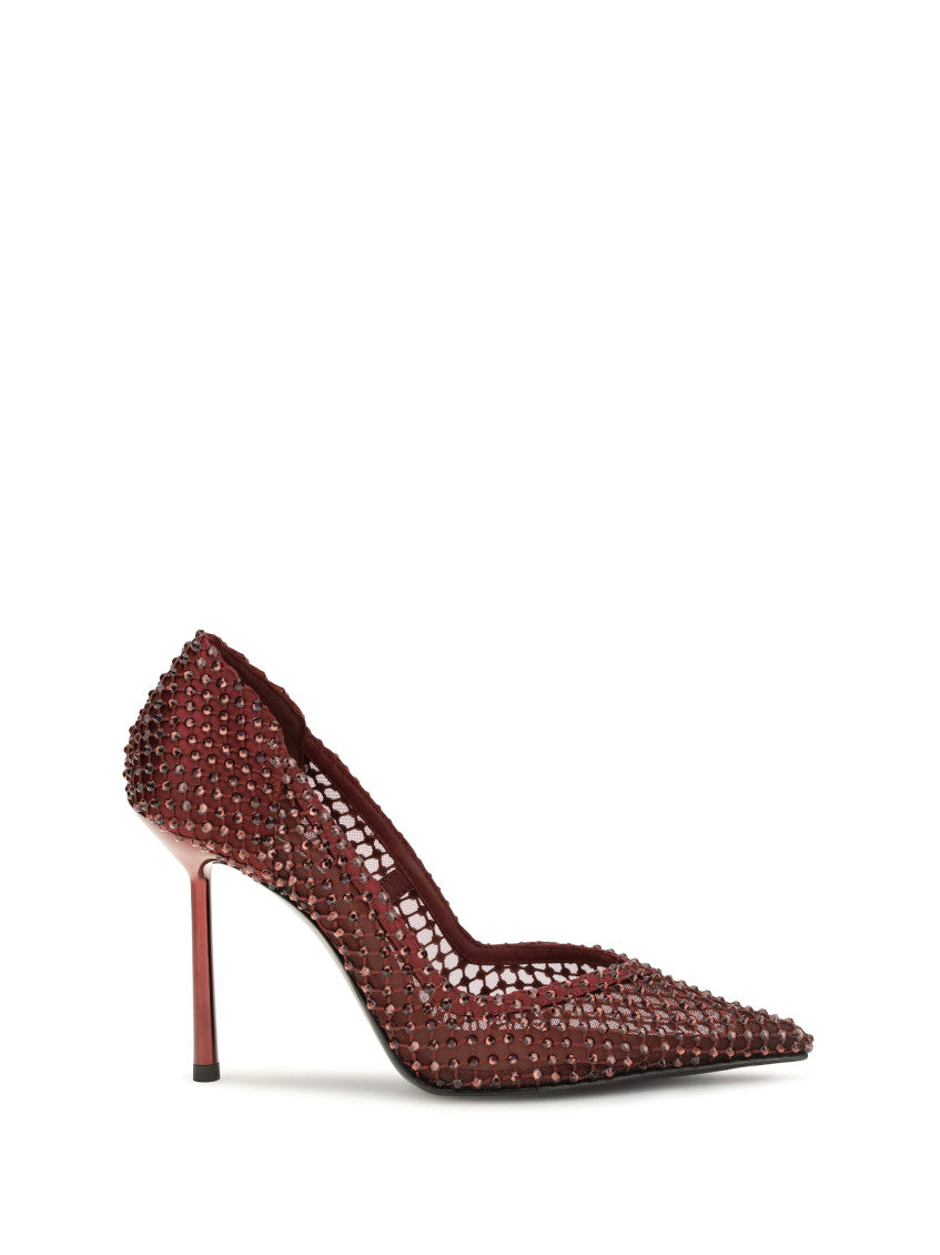 Burgundy Embellished Gilda Pumps 1