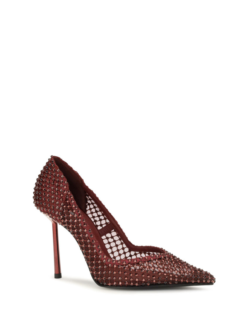 Burgundy Embellished Gilda Pumps 2