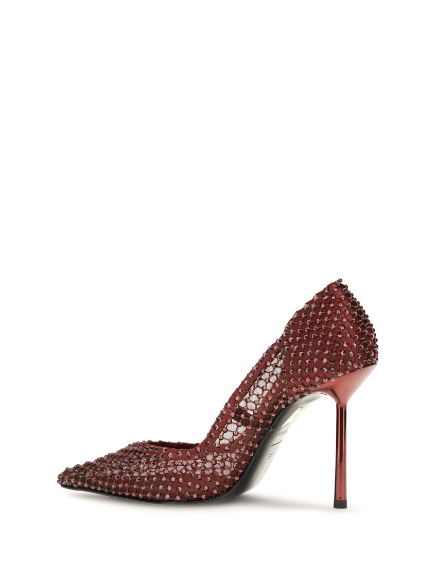 Burgundy Embellished Gilda Pumps 3