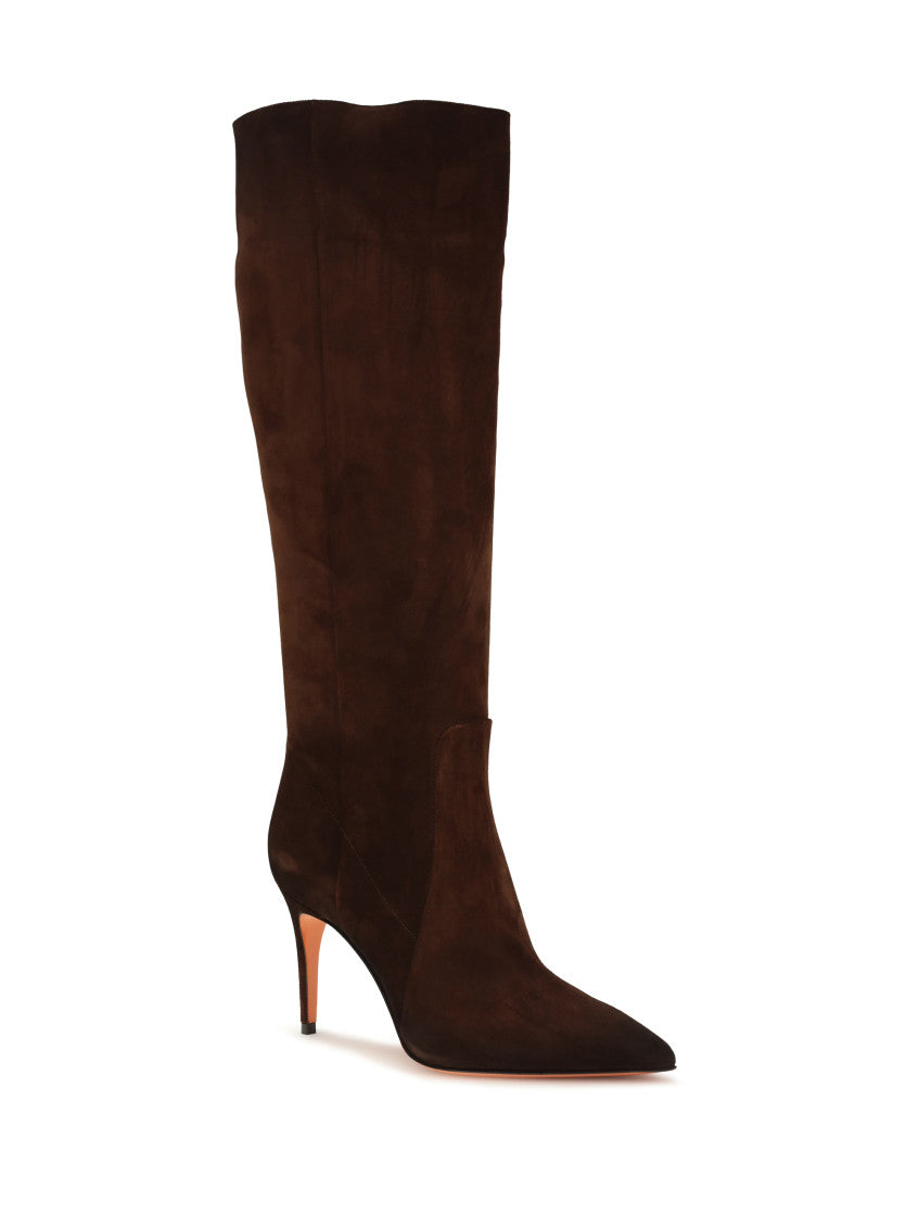 Dark Brown Suede Boots 2