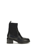 Black Textured Ferret Boots 1