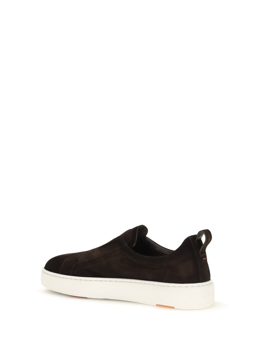 Dark Brown Slip-on Sneakers 3