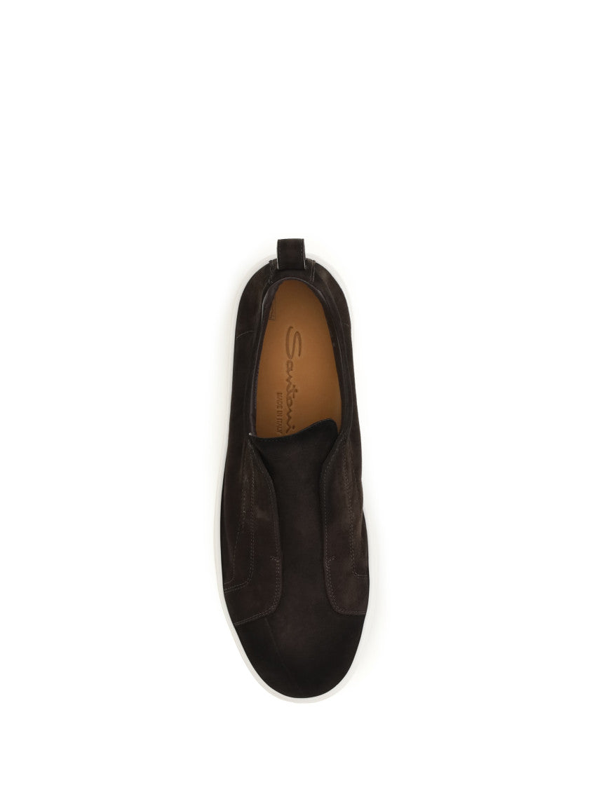 Dark Brown Slip-on Sneakers 4