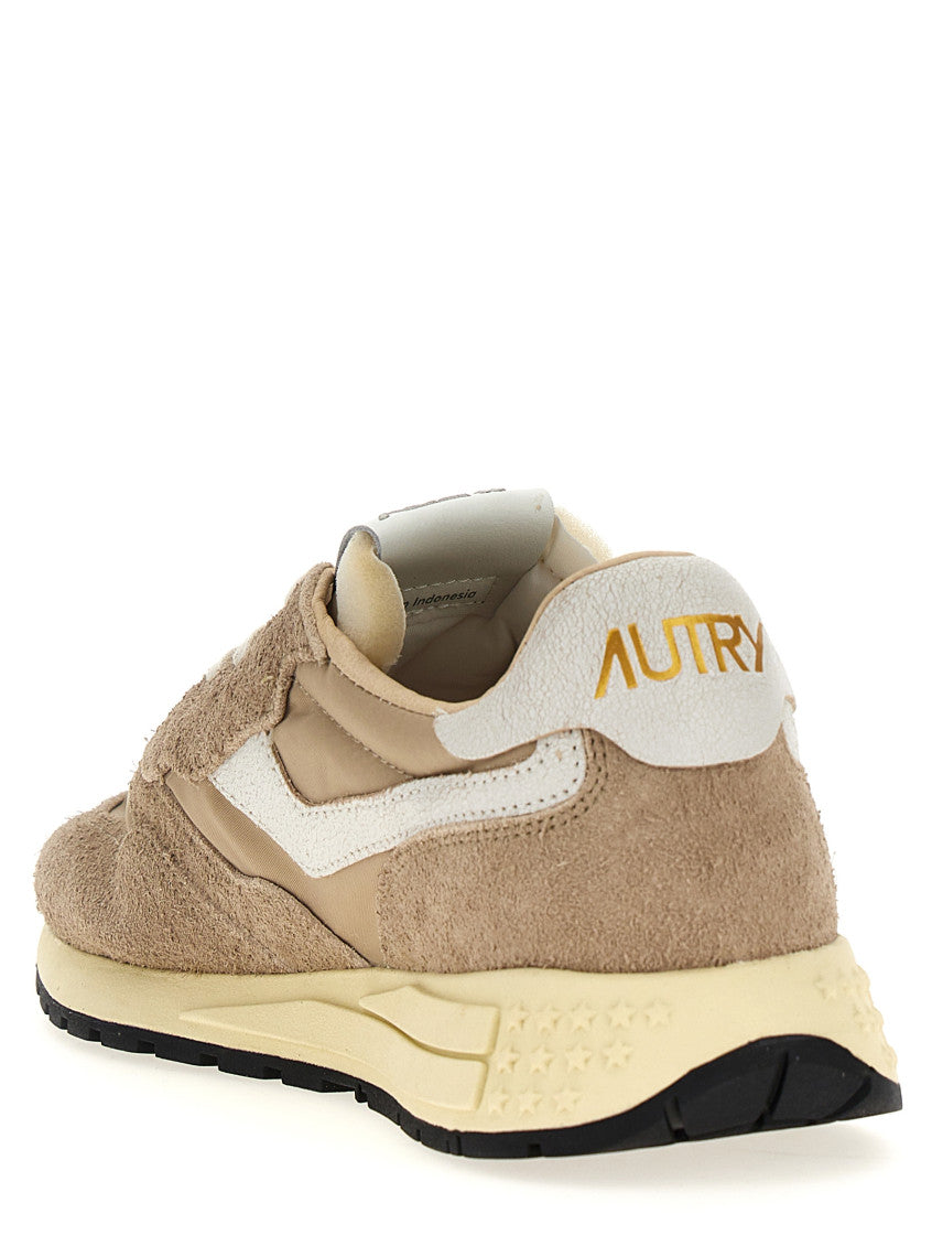 Beige Lace Up Sneakers 3