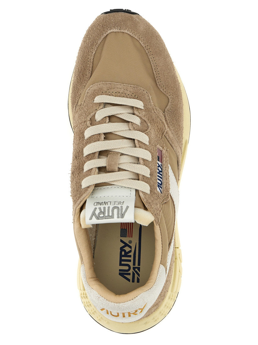 Beige Lace Up Sneakers 4