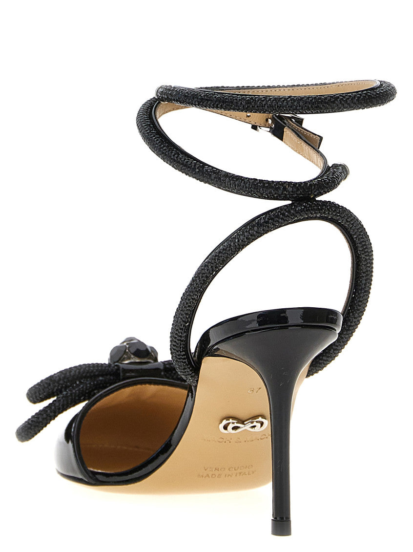 Black Double Bow Pumps 3