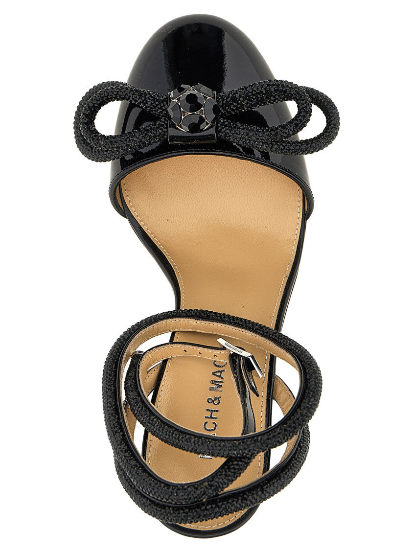 Black Double Bow Pumps 4