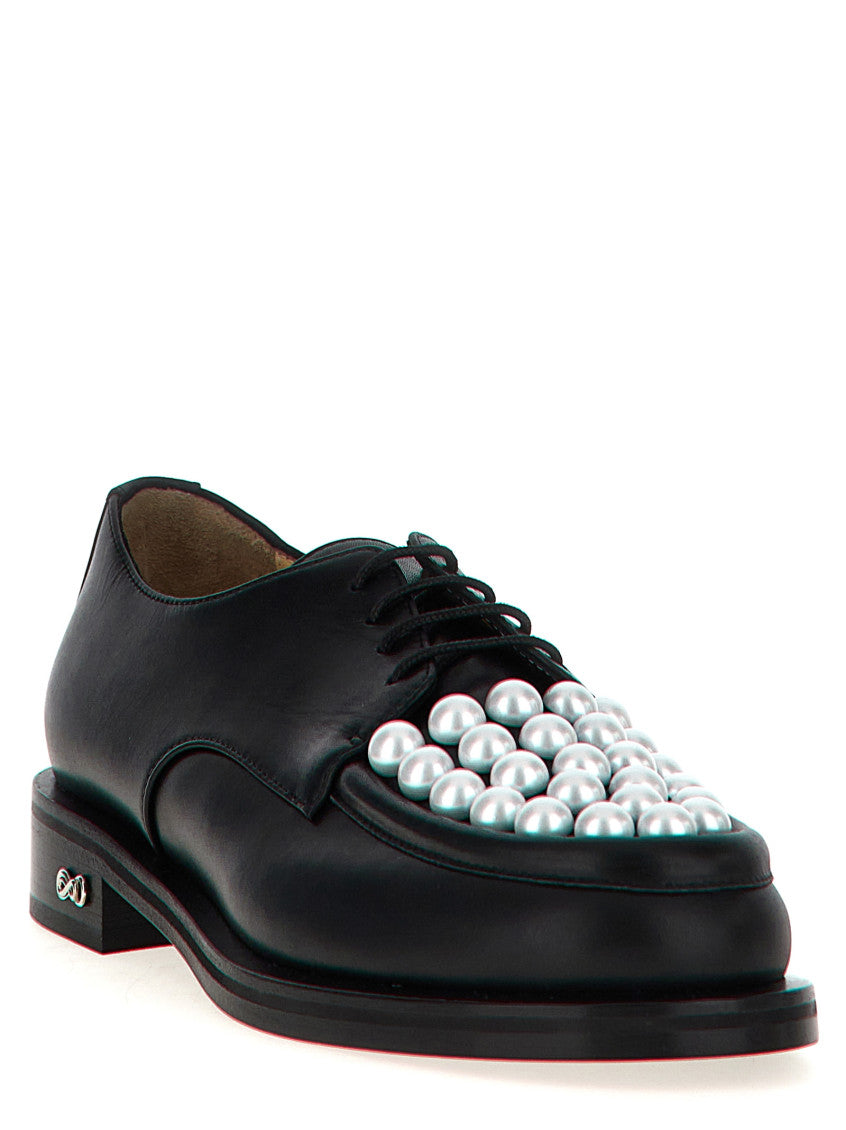Black Sirene Lace Up Shoes 2