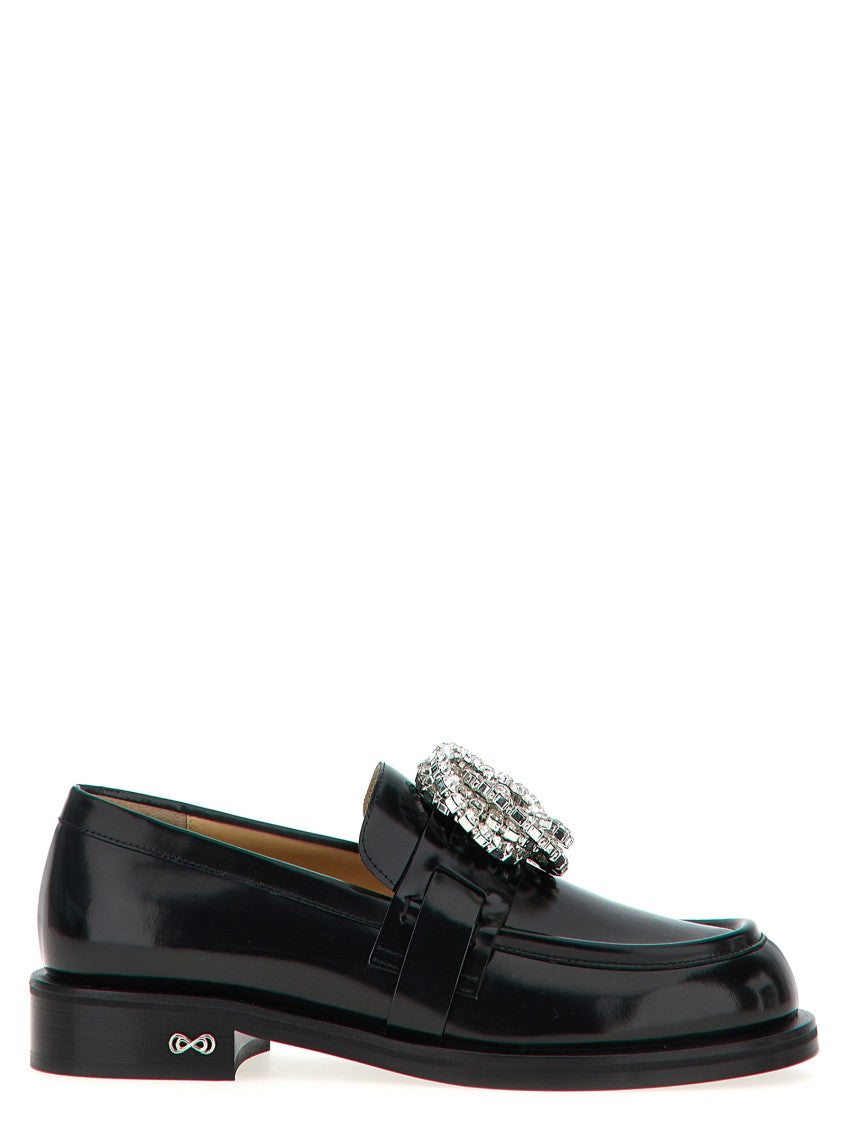 Black Galaxy Leather Loafers 1