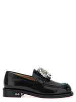 Black Galaxy Leather Loafers 1
