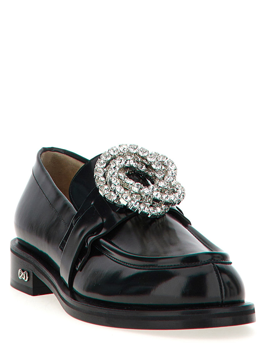 Black Galaxy Leather Loafers 2