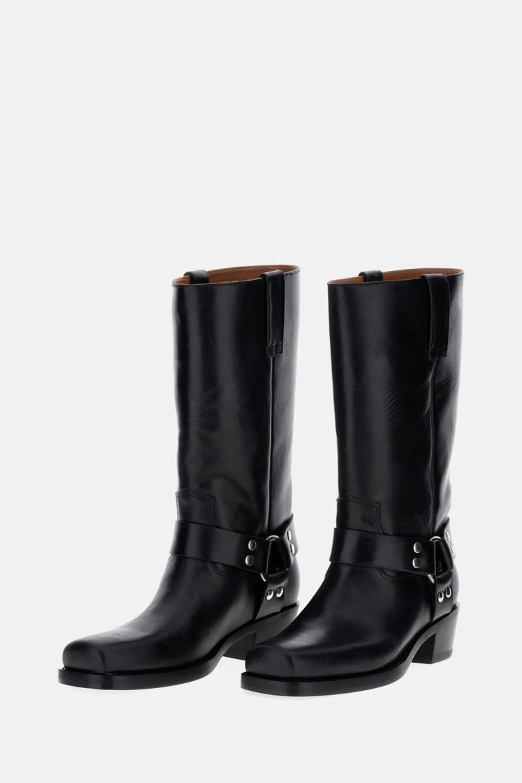 Black Leather Boots 2