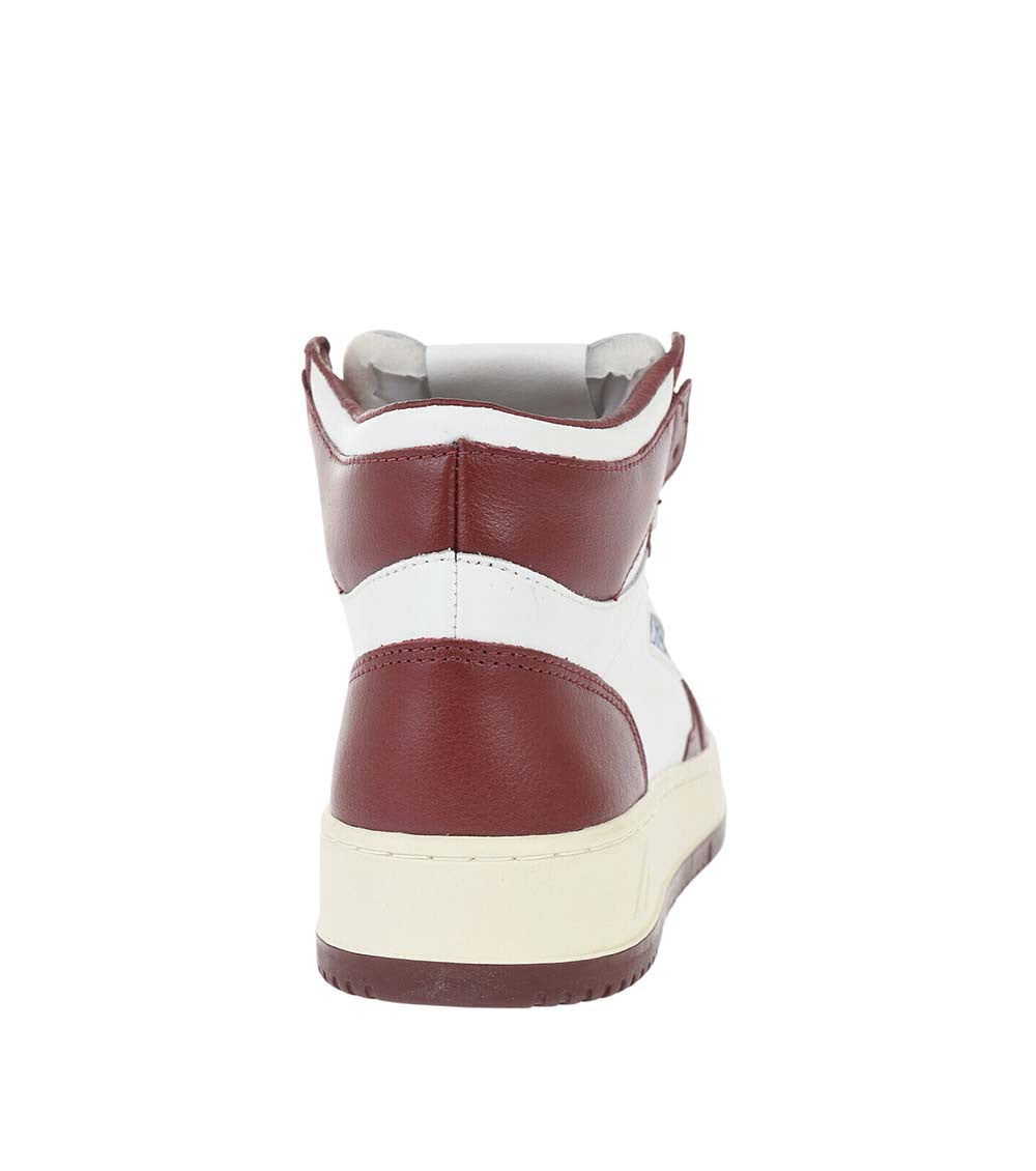 Burgundy Color Block Medalist Sneakers 3