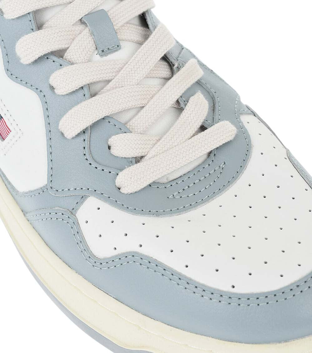 White Color-Block Medalist Sneakers 4