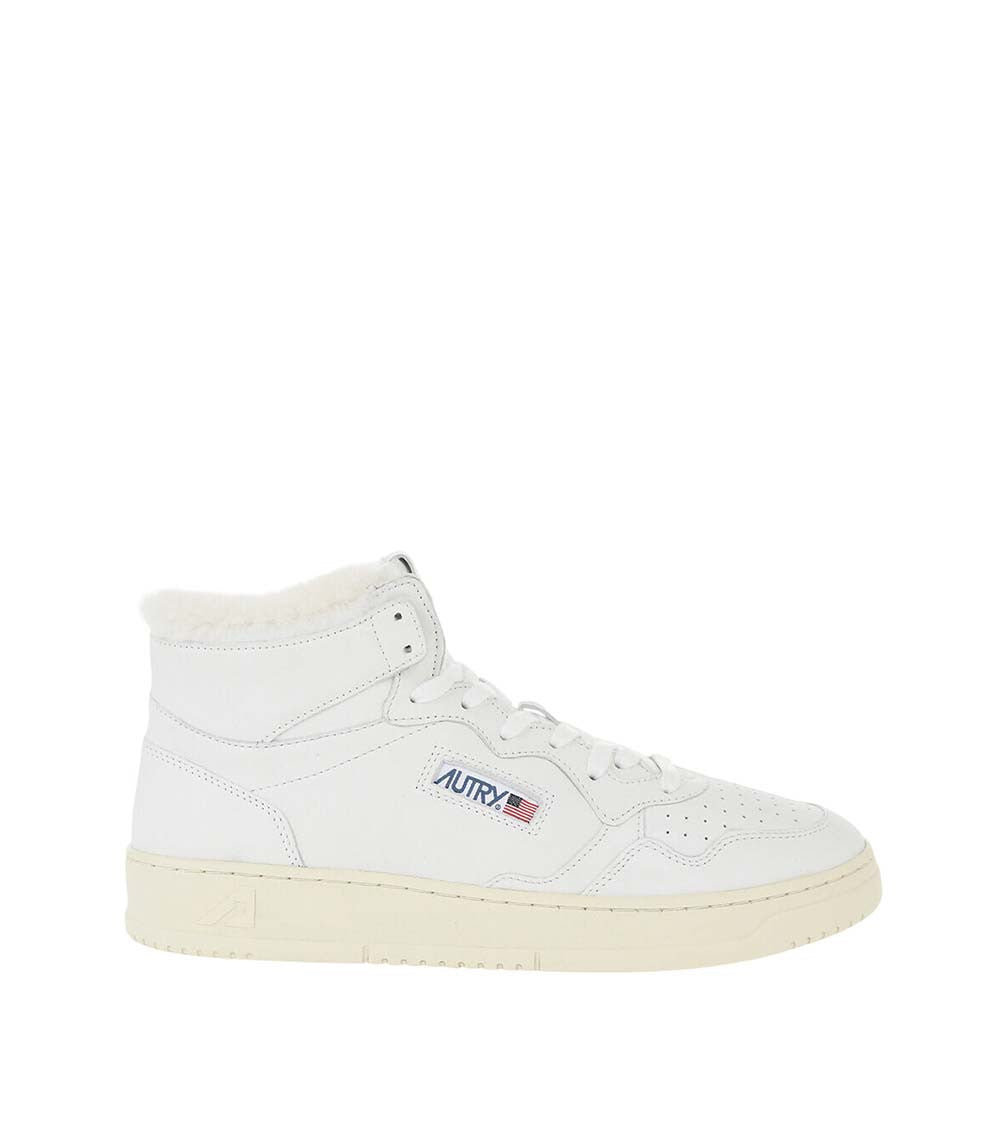 White Logo Medalist Sneakers 1