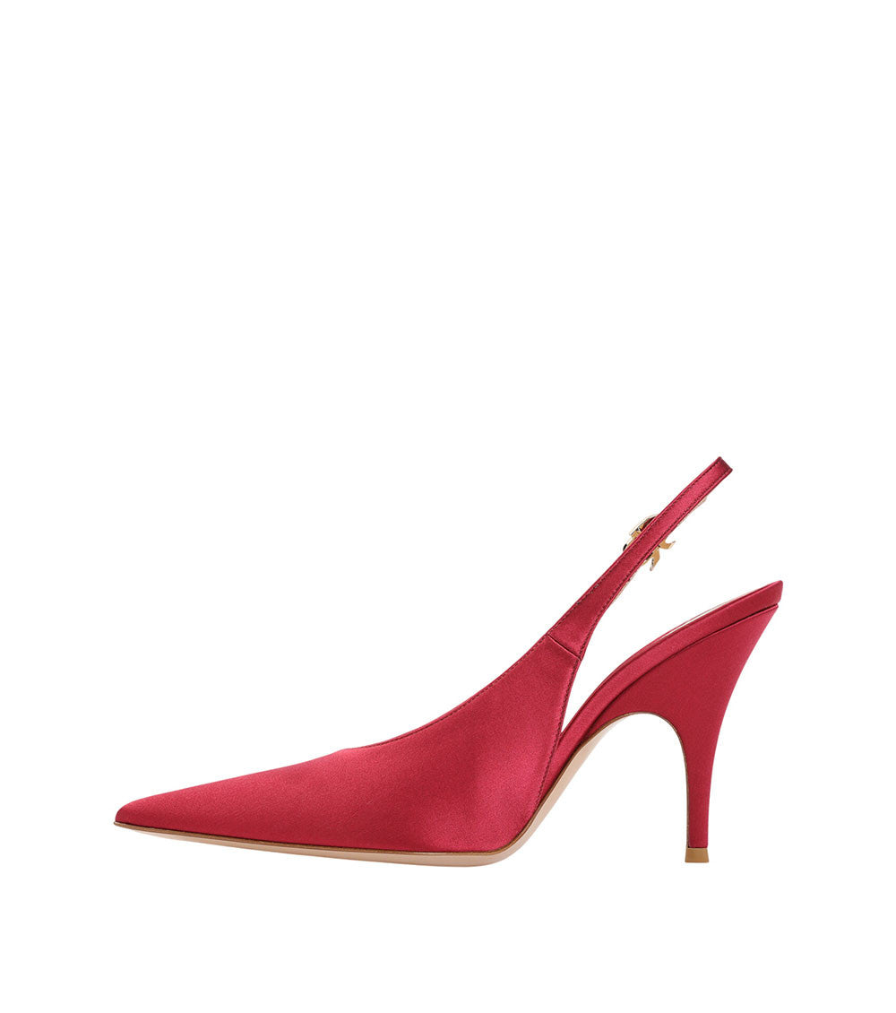 Red Sofia Pumps 2