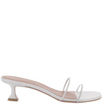 White Andreea Glass Sandals 1