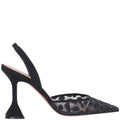 Black Holli Mesh Slingbacks Pumps 1