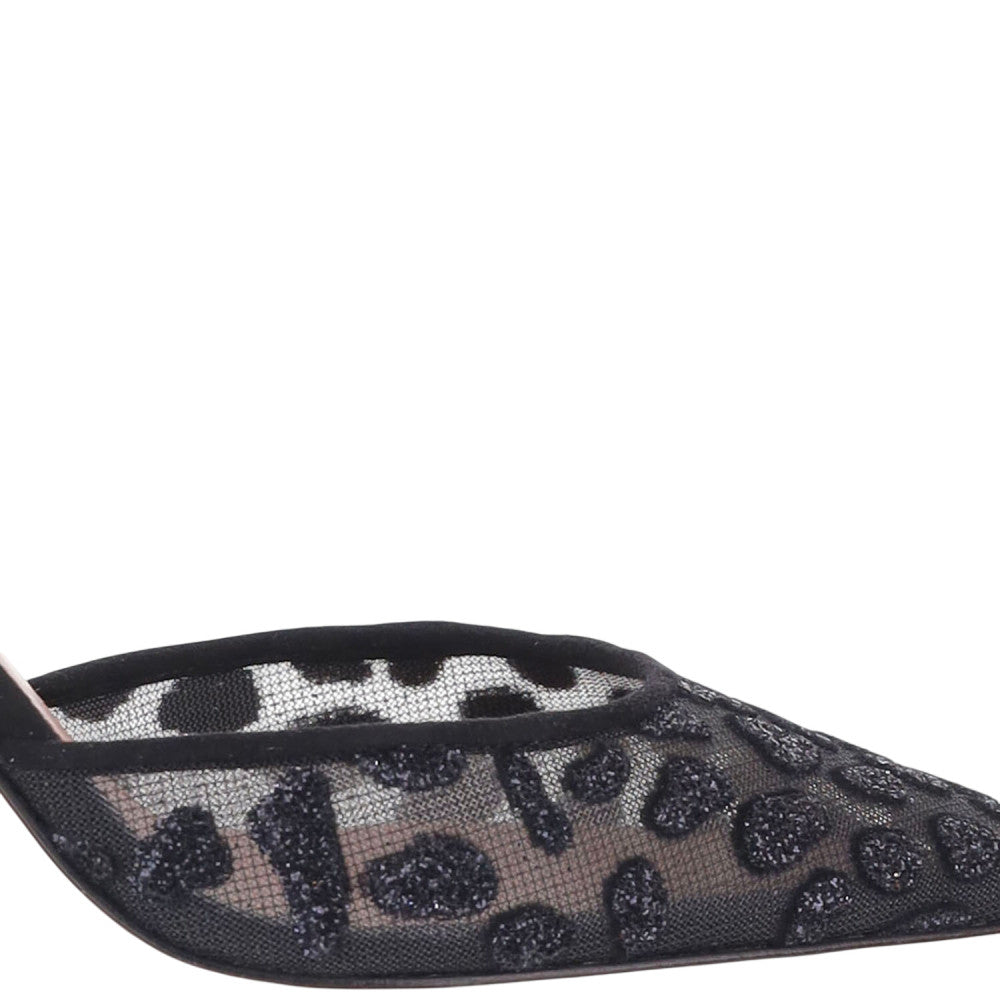 Black Holli Mesh Slingbacks Pumps 4