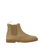 Beige Suede Boots 1