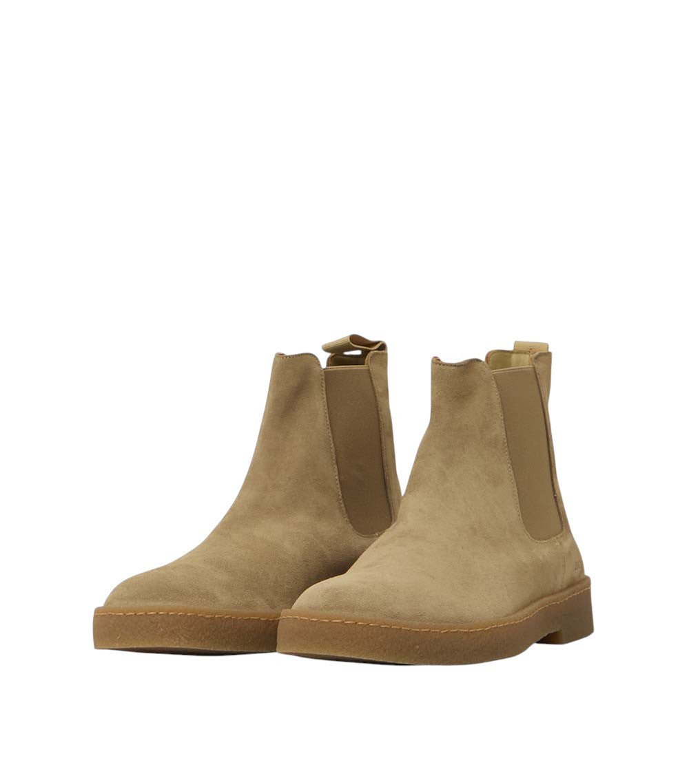 Beige Suede Boots 2