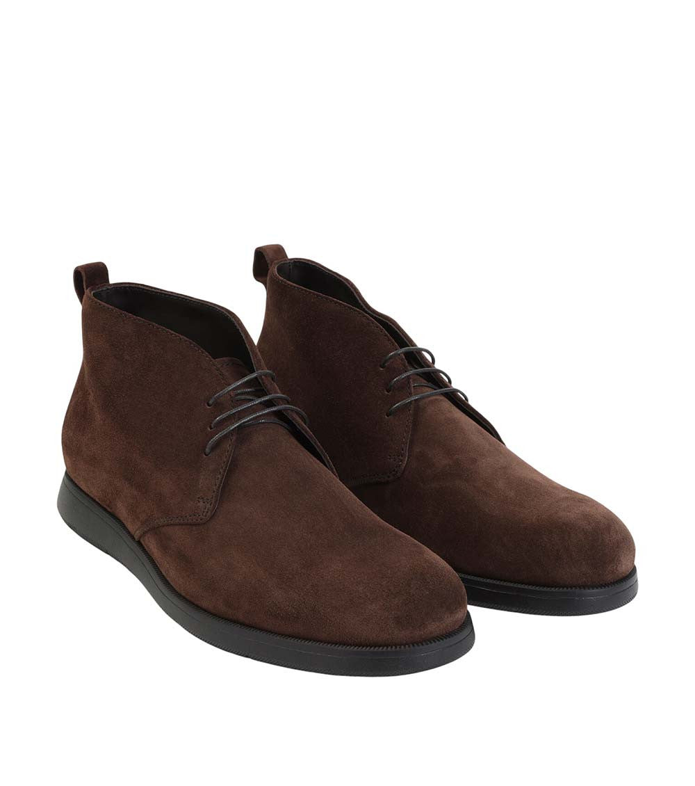 Dark Brown Rising Lace-Up Boots 3