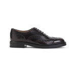 Burgundy Leather Lace-up Shoes 1