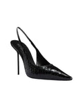 Black Lidia Slingback Pumps 1