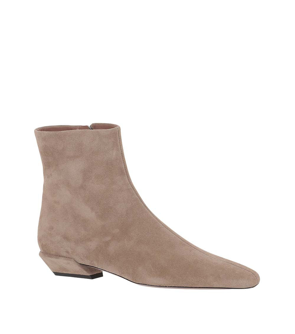Beige Suede Boots 1