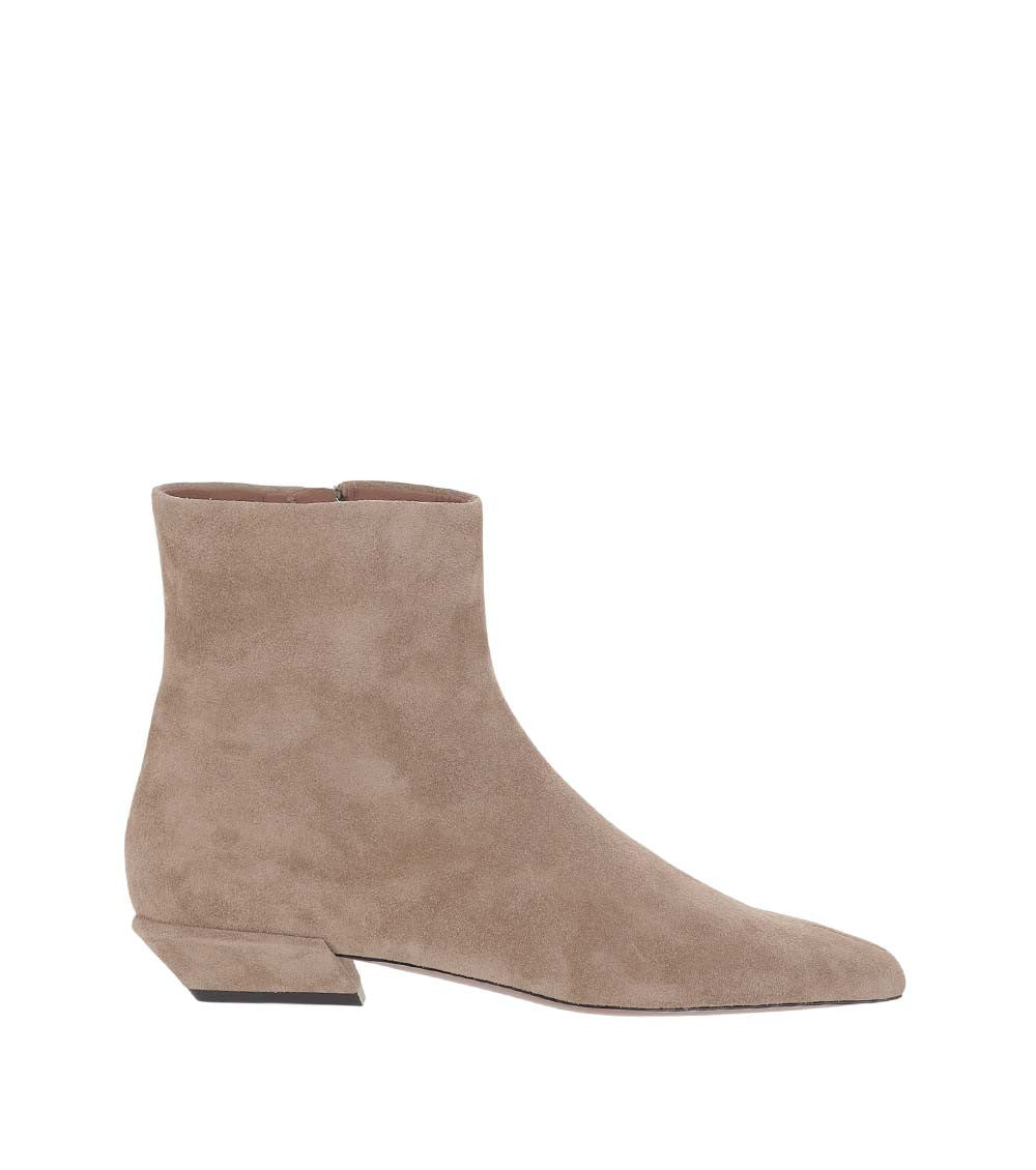 Beige Suede Boots 2