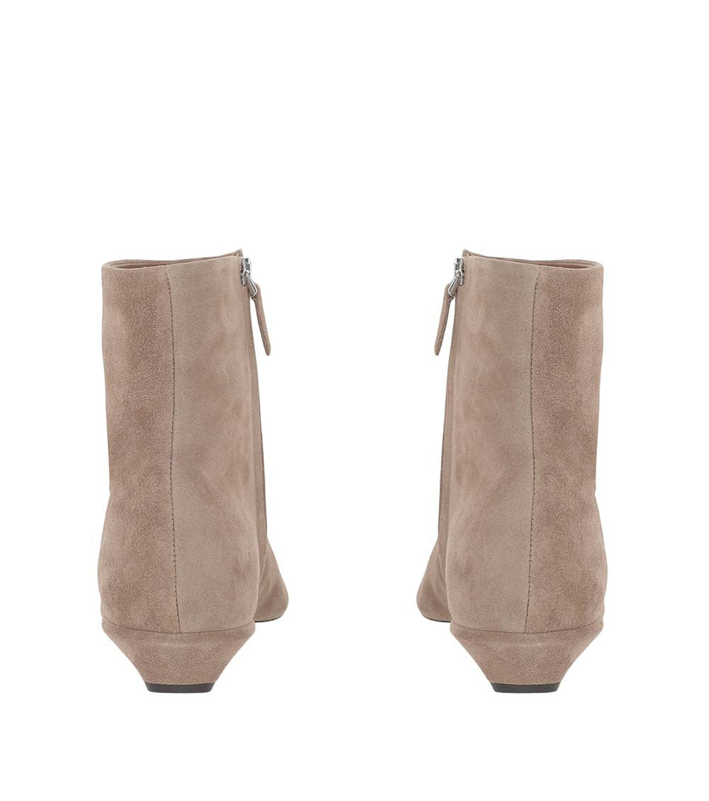 Beige Suede Boots 3