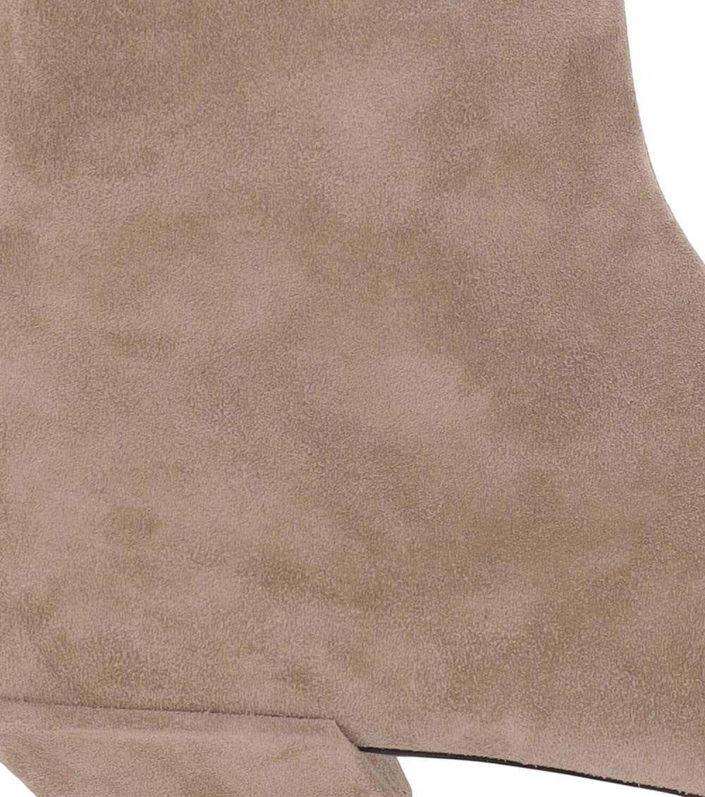 Beige Suede Boots 4