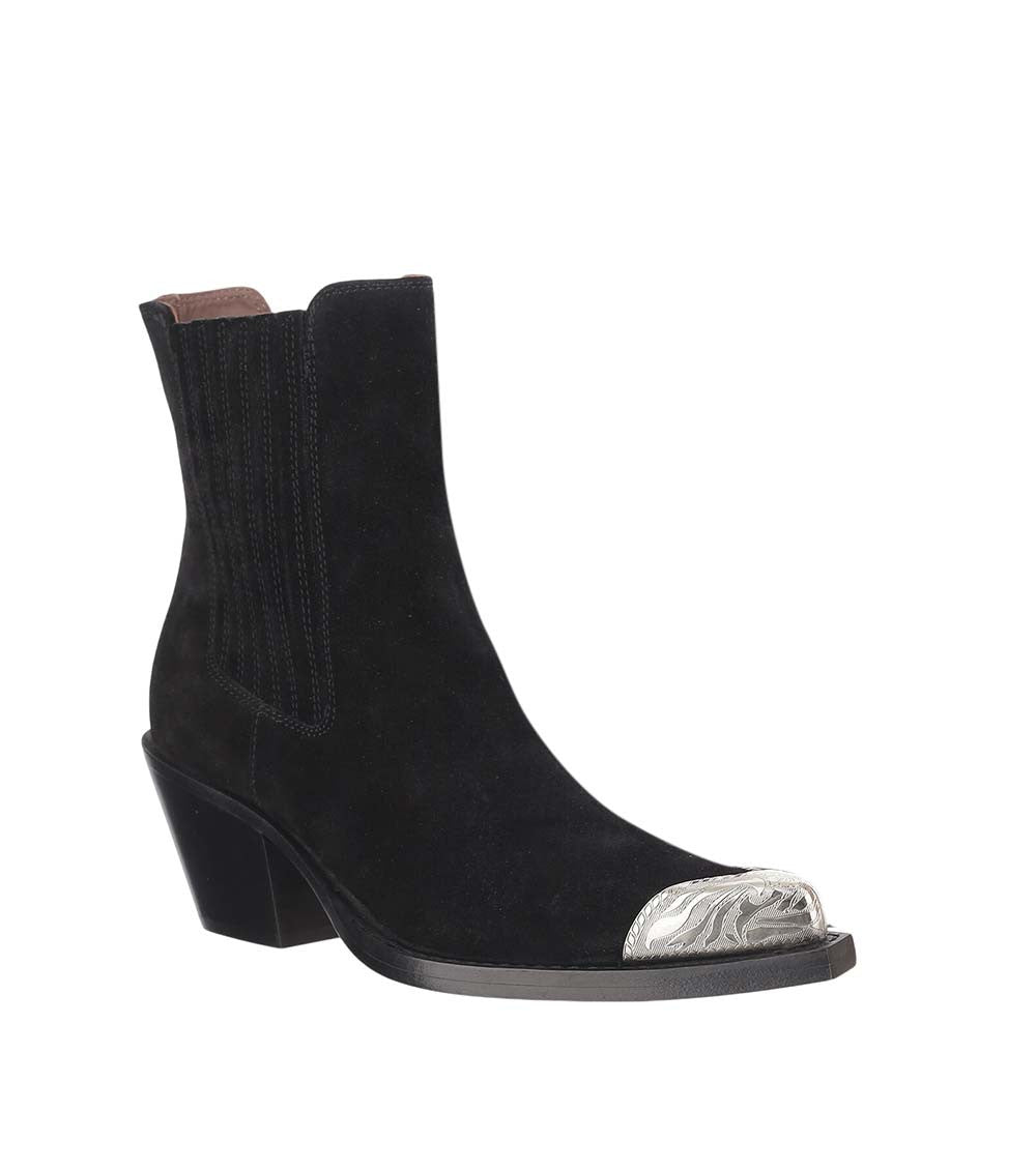 Black Suede Ankle Boots 1