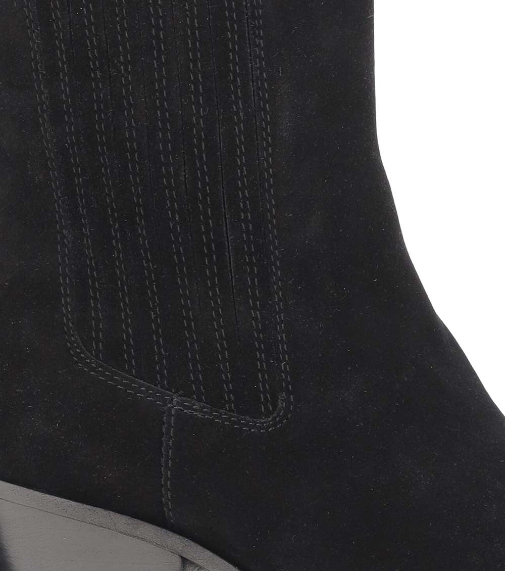 Black Suede Ankle Boots 4