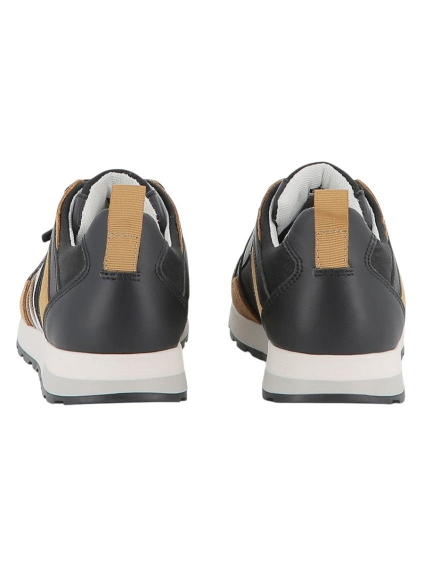 Boys Black Color Block Sneakers 4