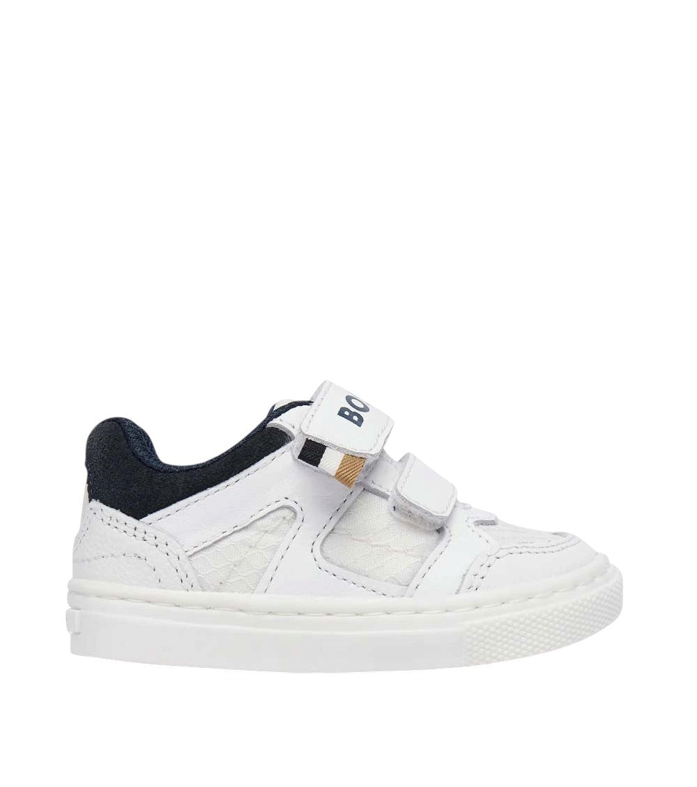 Boys White Logo Sneakers 1