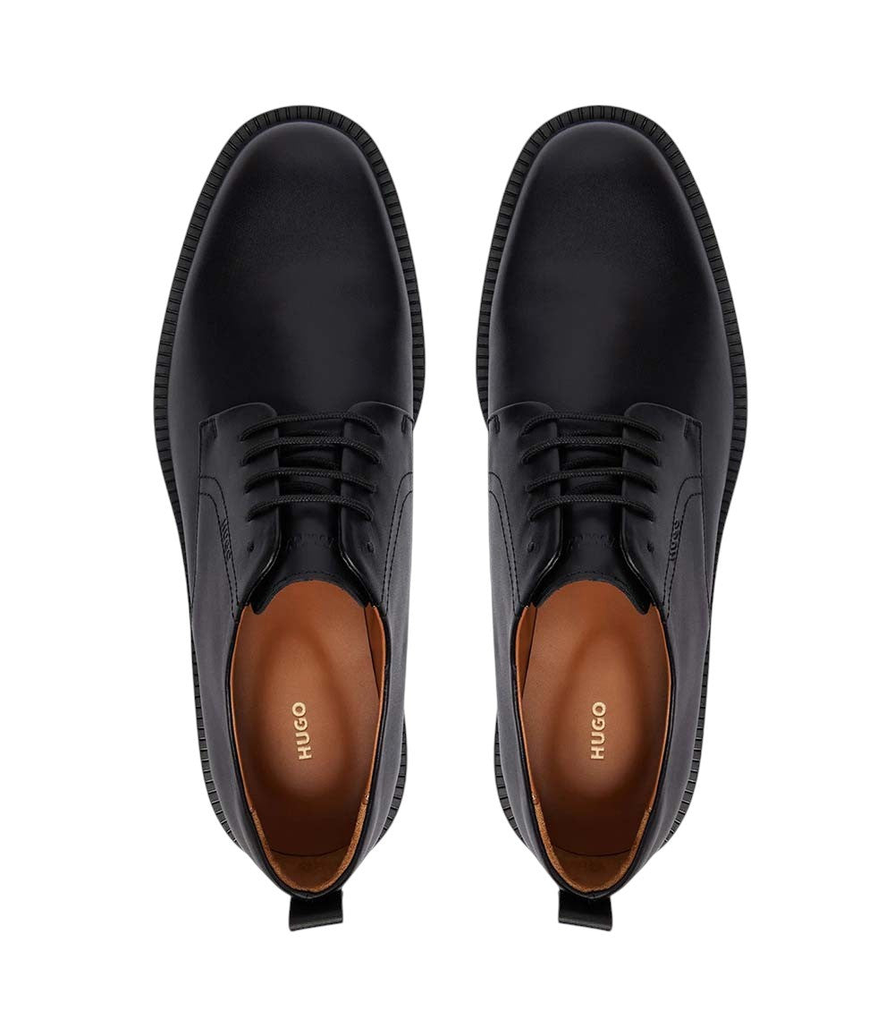 Black Leather Lace Up Shoes 3