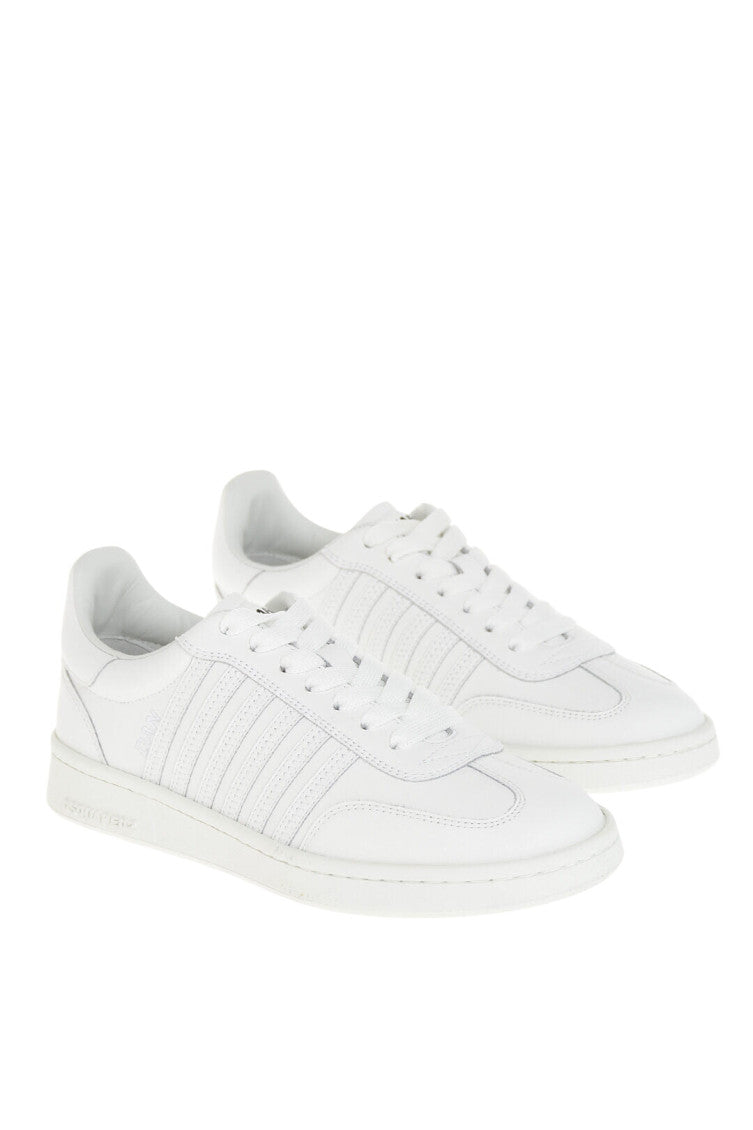 White Perforated Boxer Sneakers 2