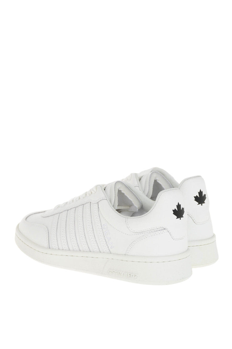 White Perforated Boxer Sneakers 3