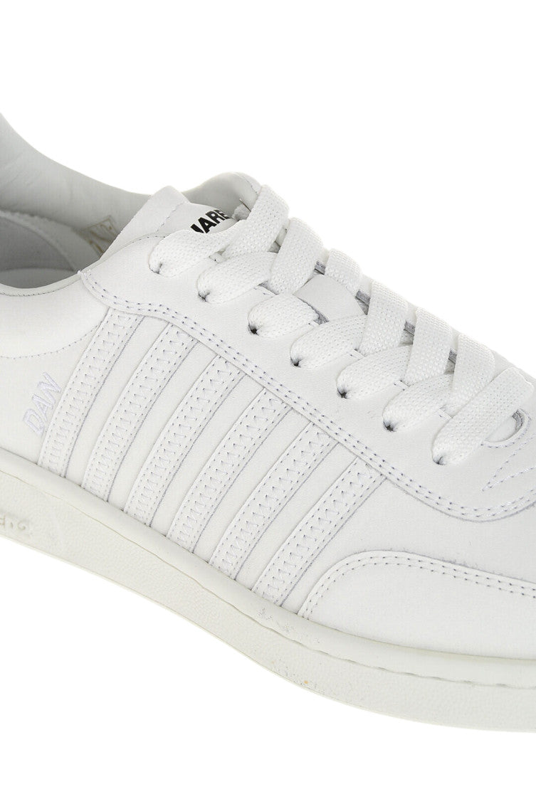 White Perforated Boxer Sneakers 4