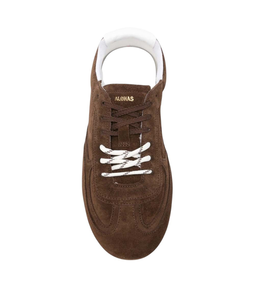 Dark Brown Logo Sneakers 3