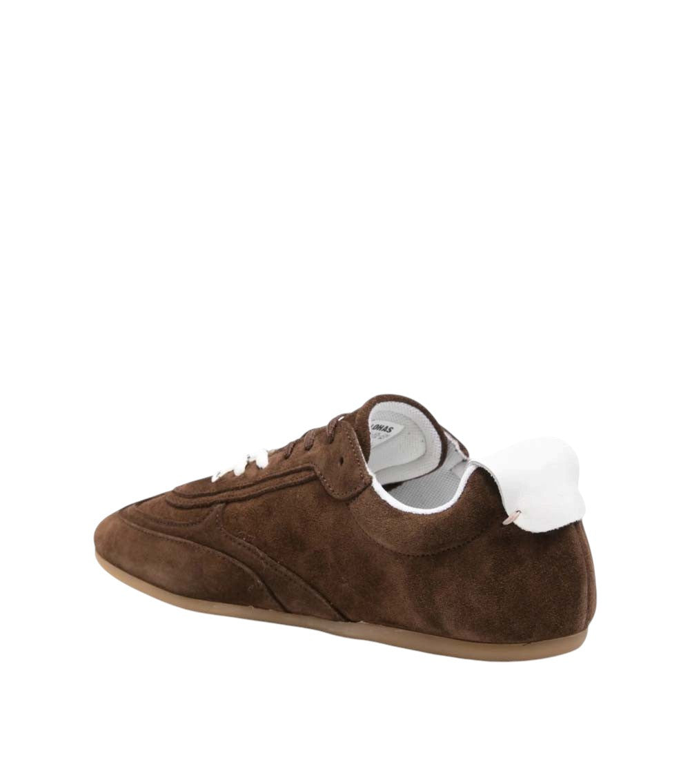 Dark Brown Logo Sneakers 4