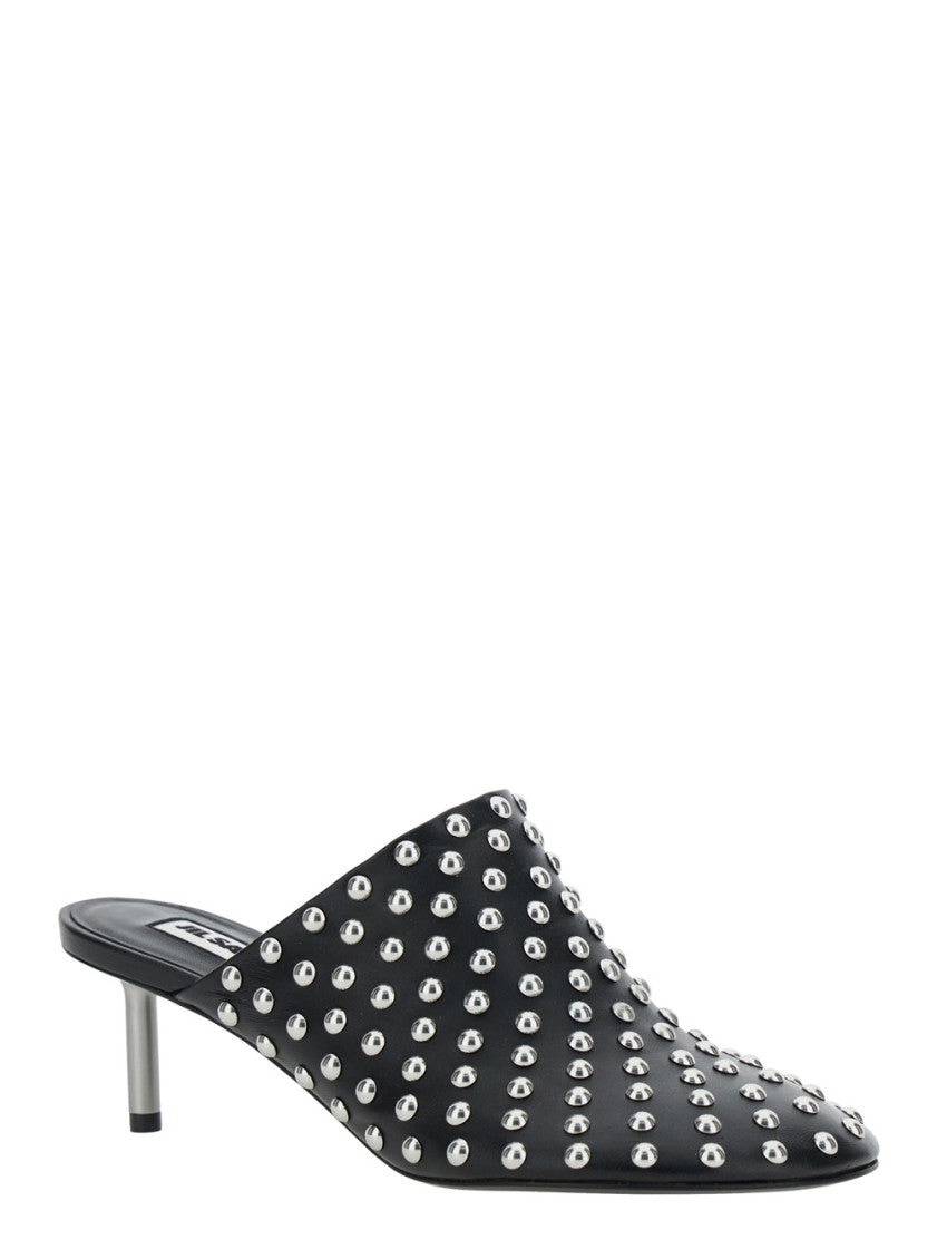 Black Slip On Mules 2