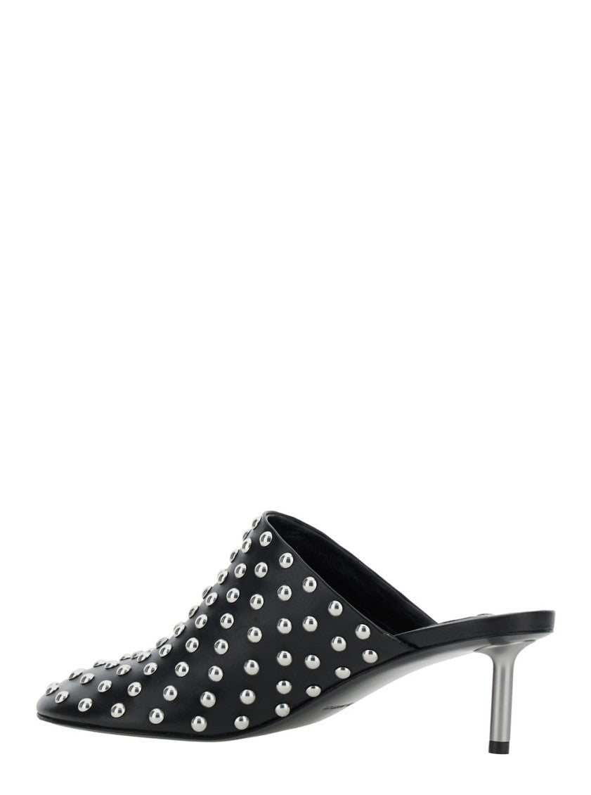 Black Slip On Mules 3