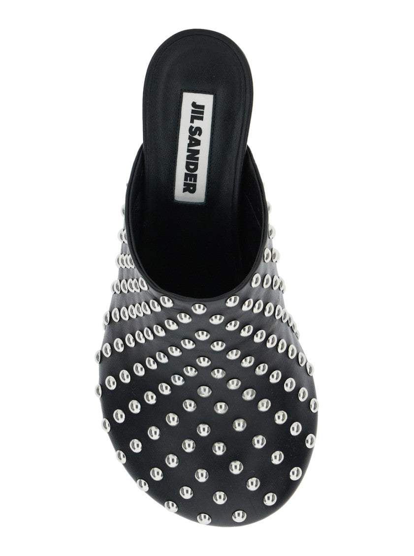 Black Slip On Mules 4