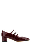 Maroon Leather Pumps 1