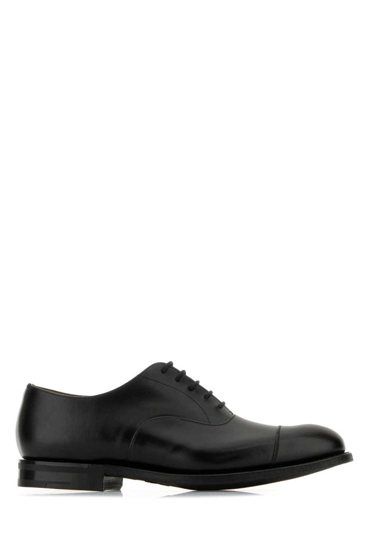 Black Leather Lace-up Shoes 1