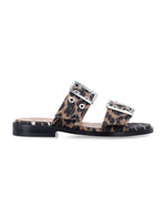 Brown Buckle-strap Sandals 1